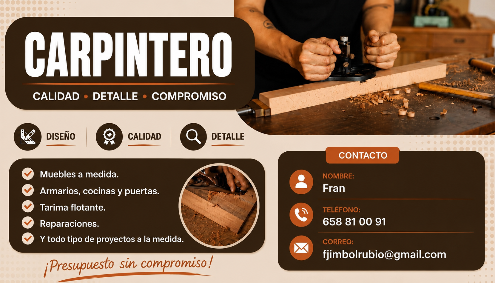 Perfil de Carpintero fran